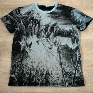 Frozen Soul All Over Print Glacial Domination Graphic Band Tee Size L